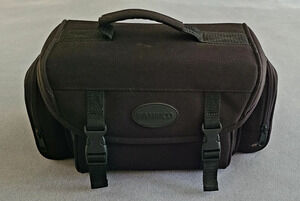 AMBICO Camera/Camcorder Carrying Case W/Three Outer Pockets & Padded Interior